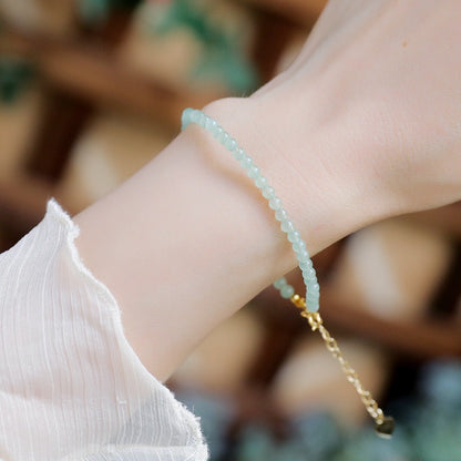Minimalist Natural Dongling Jade Bracelet