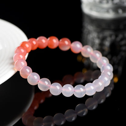 Healing Energies-Natural Gradient Pink Himalayan Agate Bracelet
