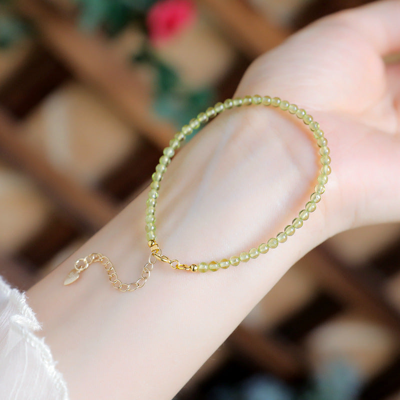 Dainty - Grape Jade Crystal Bracelet