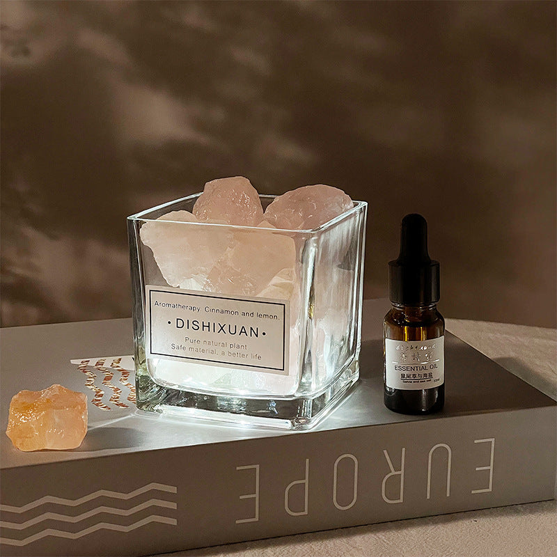 Crystal Stone Essential Oil  Diffuser Aromatherapy Set