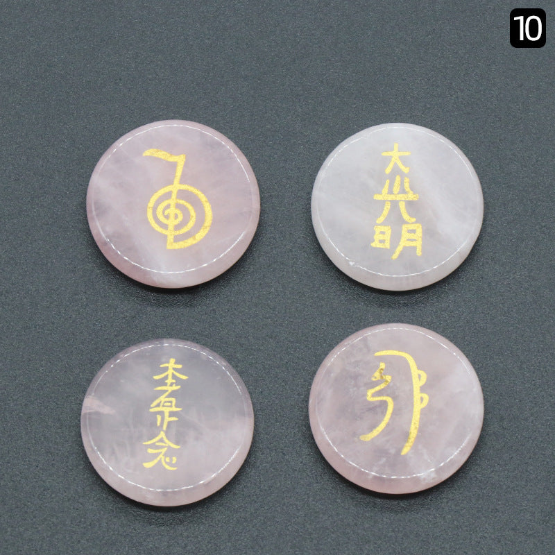 Dai-Komyo Japanese religious symbol crystal set
