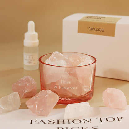 Raw Crystal Stone Essential Oil Diffuser for Home