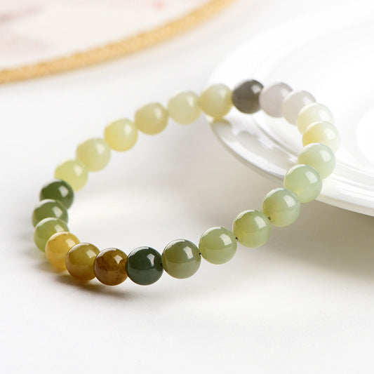 Serenity- Multi-Colored Jade Beaded Bracelet