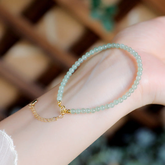 Minimalist Natural Dongling Jade Bracelet