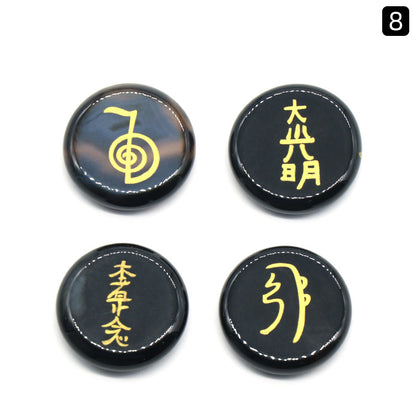 Dai-Komyo Japanese religious symbol crystal set