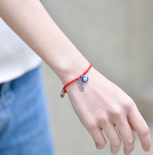 Protection and Hope -Hamsa Evil Eye red string bracelet